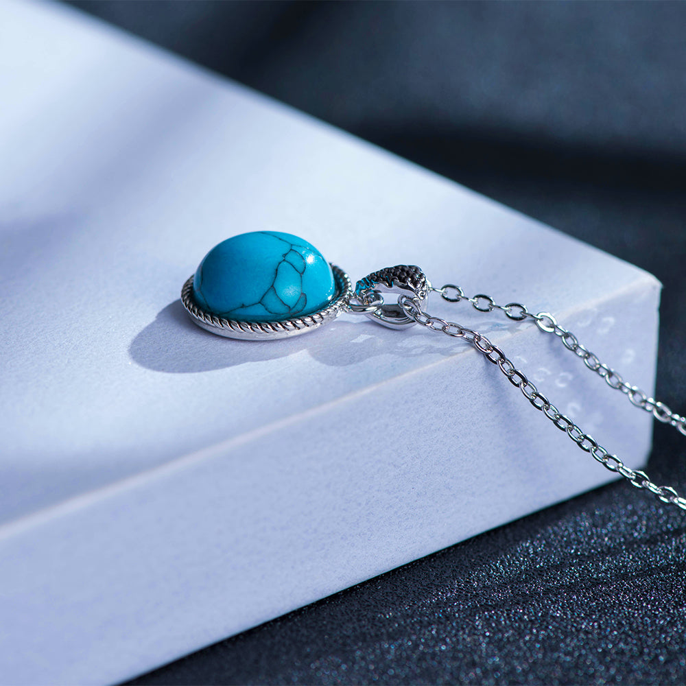 Collar con colgante de moneda morada Mytys para mujer, colgante cruzado entrelazado de oro y plata, collares de dos tonos